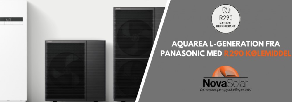 Aquarea L-generation fra Panasonic med R290 kølemiddel